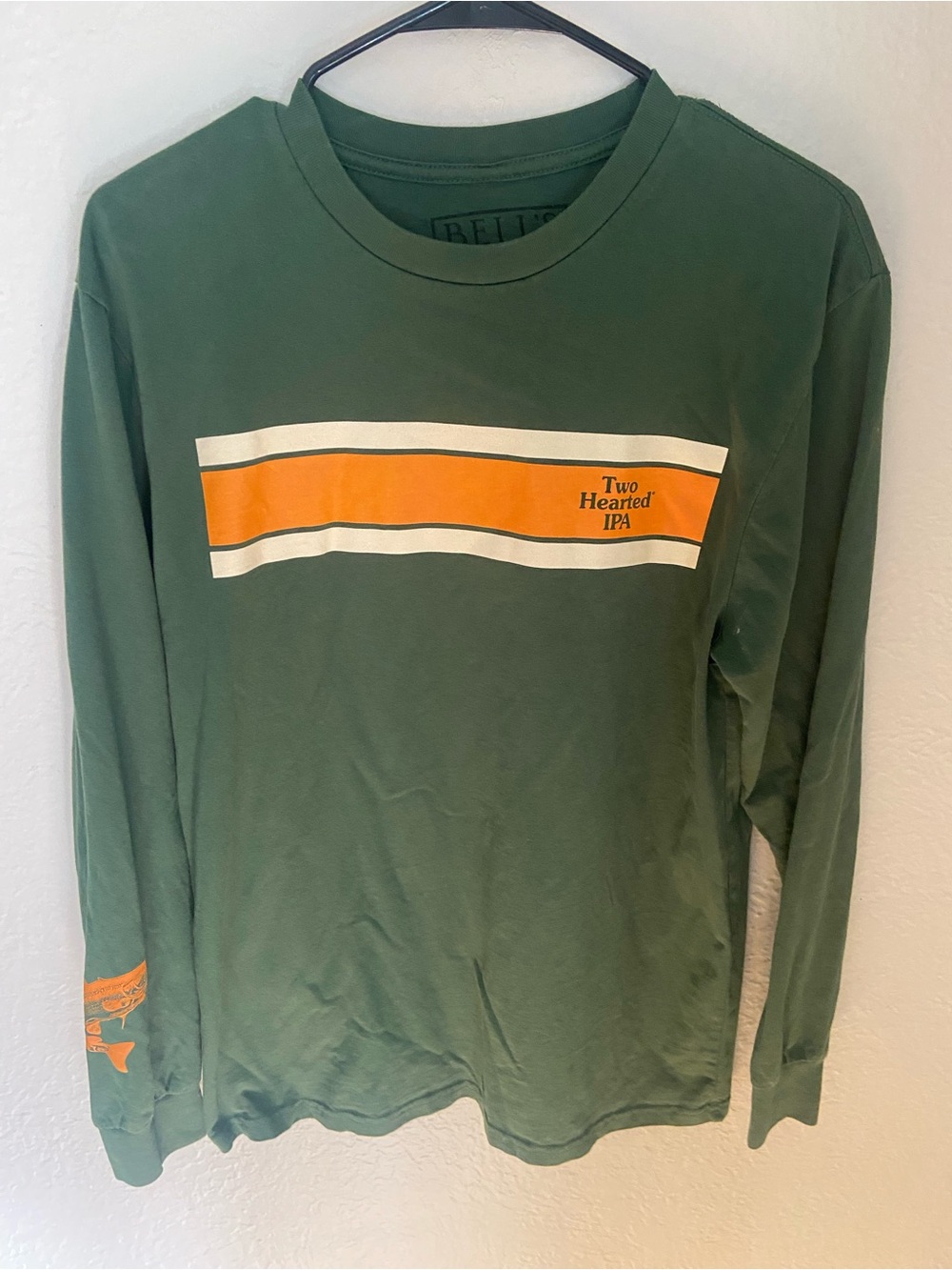 Bells Brewing Two Hearted Ale Long Sleeve Tee T shirt Size Medium